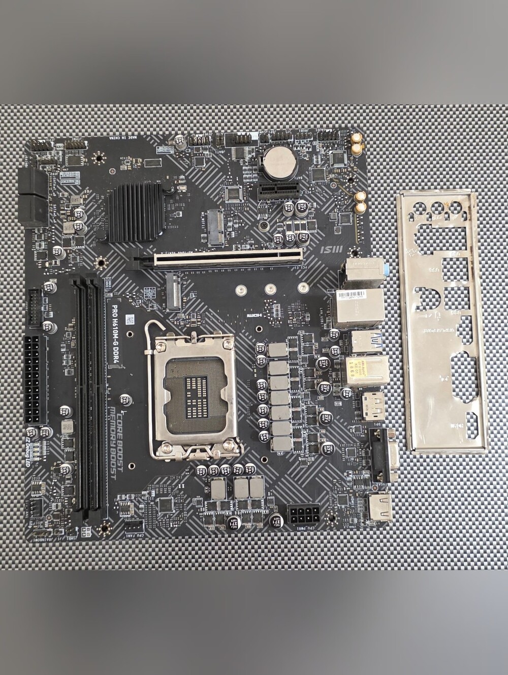 MSI PRO H610M-G DDR4 LGA 1700 Micro-ATX Motherboard with I/O Shield
